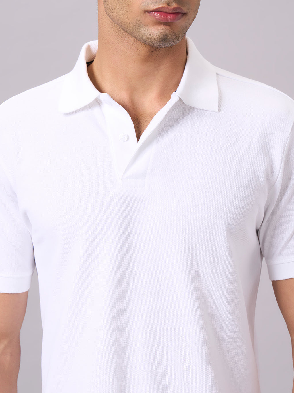 Men's White 100% Organic Cotton Regular Fit Tshirt