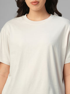 Women's Natural 100% Organic Cotton Regular Fit Tshirt