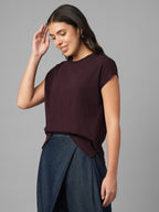 Women's Wine 100% Organic Cotton Regular Fit Tshirt