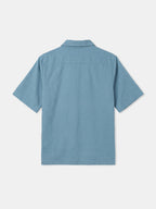 Men's Blue Linen Cotton Regular Fit Shirt