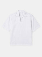 Men's White Linen Cotton Regular Fit Shirt