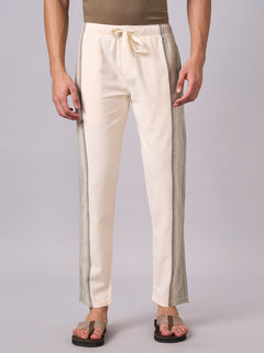 Men's 100% Cotton Regular Fit Pant Natural