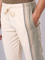 Men's Natural 100% Cotton Regular Fit Pant