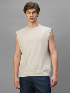 Men's Natural 100% Organic Cotton Relax Fit Knit Vest
