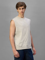 Men's Natural 100% Organic Cotton Relax Fit Knit Vest