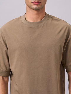 Men’s Cotton Relax Fit T-Shirt Khaki