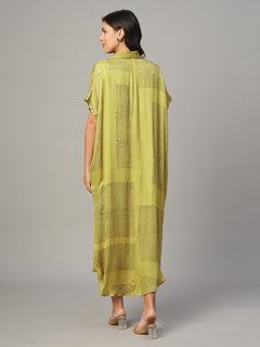 Women's Mustard Modal Viscose Boxy Fit Dress