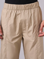 Men's Khaki 100% Cotton Loose Fit Pant