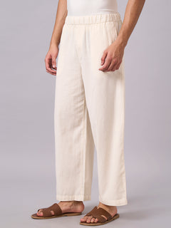 Men’s Cotton Loose Fit Pant Off White