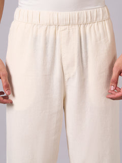 Men’s Cotton Loose Fit Pant Off White