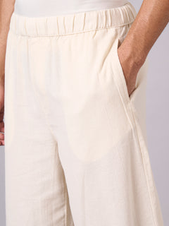 Men’s Cotton Loose Fit Pant Off White