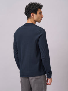 Men’s Cotton Elastane Regular Fit T-Shirt Navy
