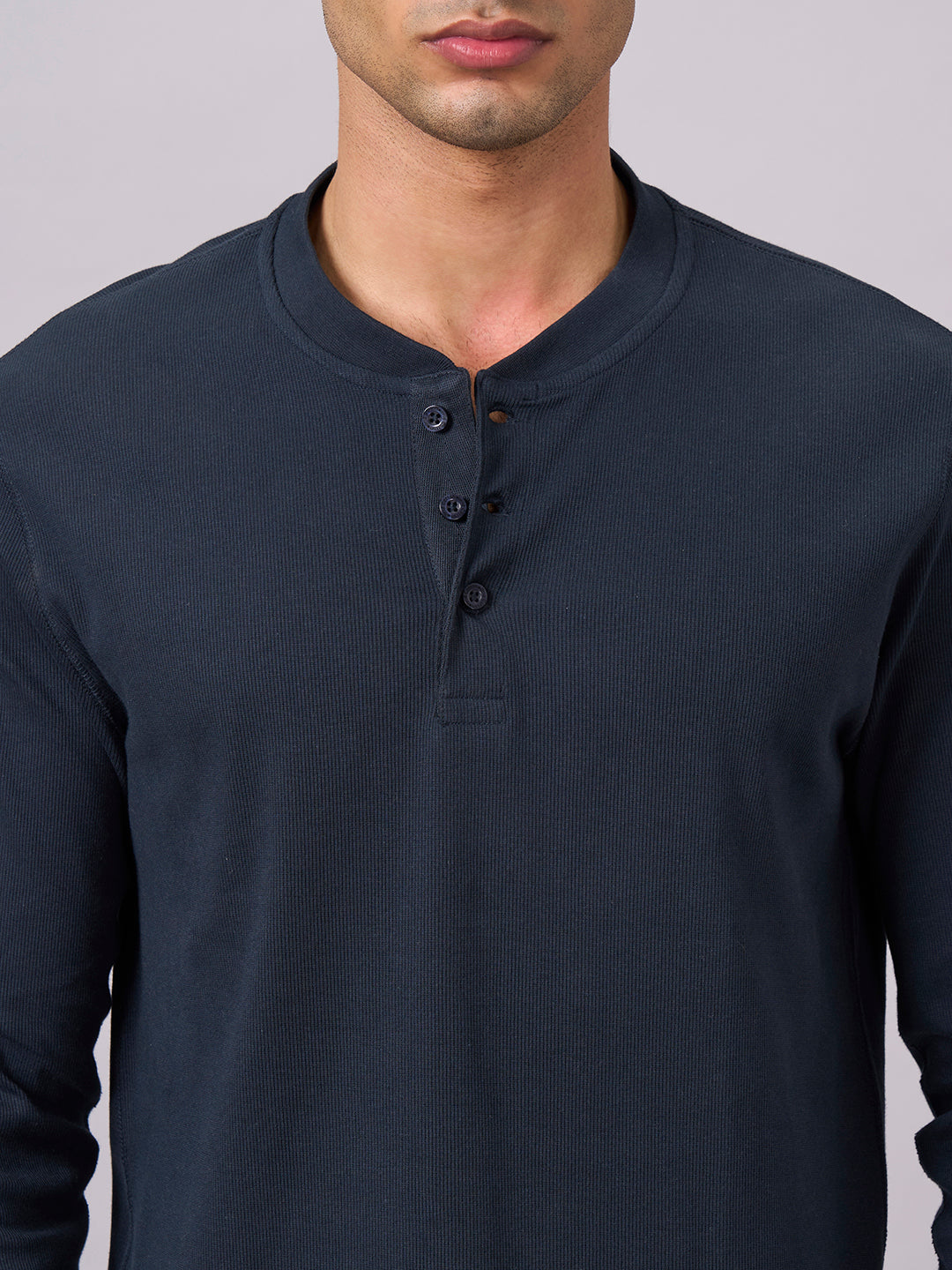 Men's Cotton Elastane Regular Fit Tshirt Navy