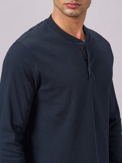 Men’s Cotton Elastane Regular Fit T-Shirt Navy