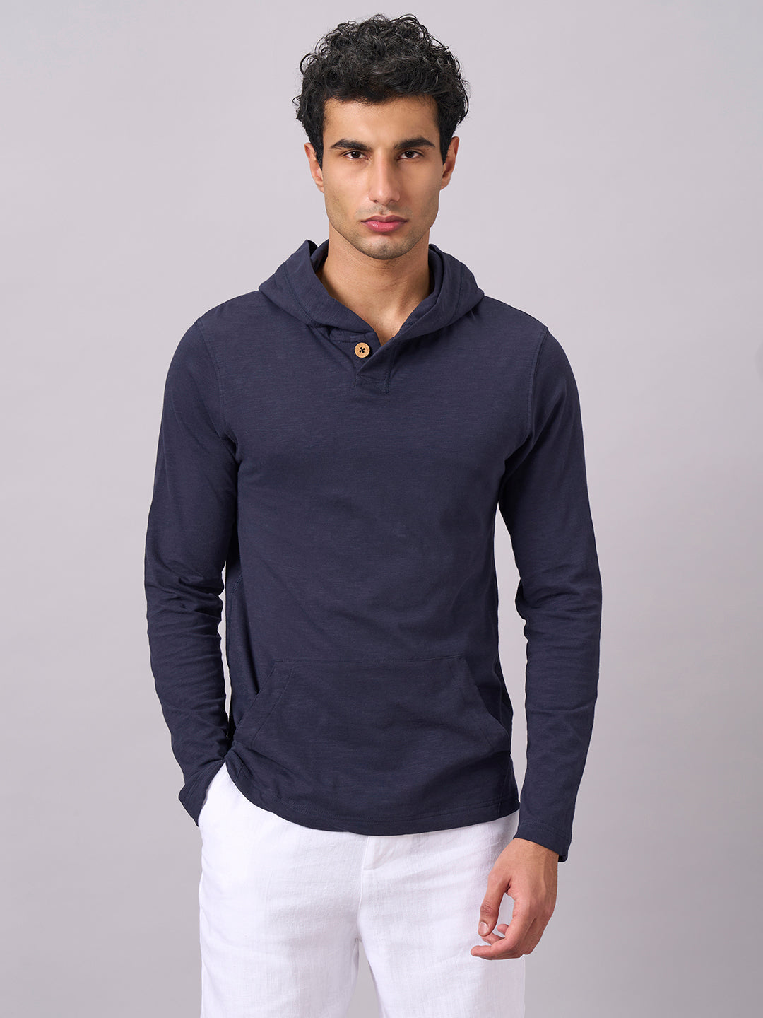 Men's Navy 100% Organic Cotton Regular Fit Tshirt