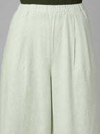 Women's Sage Linen Viscose Regular Fit Pant