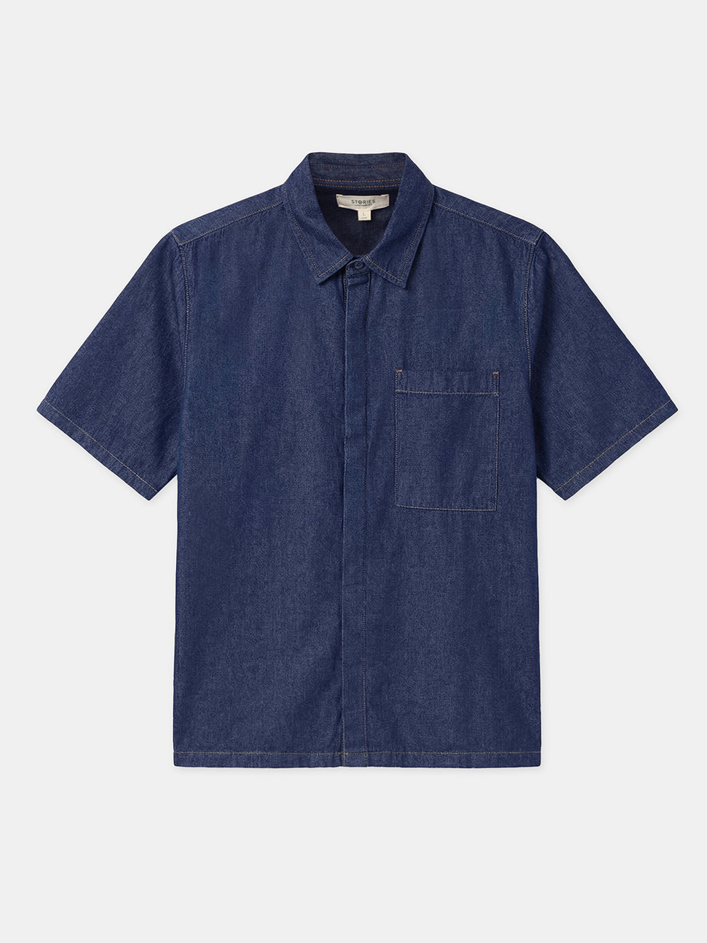Men's Denim Blue 100% Cotton Regular Fit Shirt