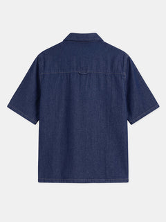 Men's 100% Cotton Regular Fit Denim Shirt Blue