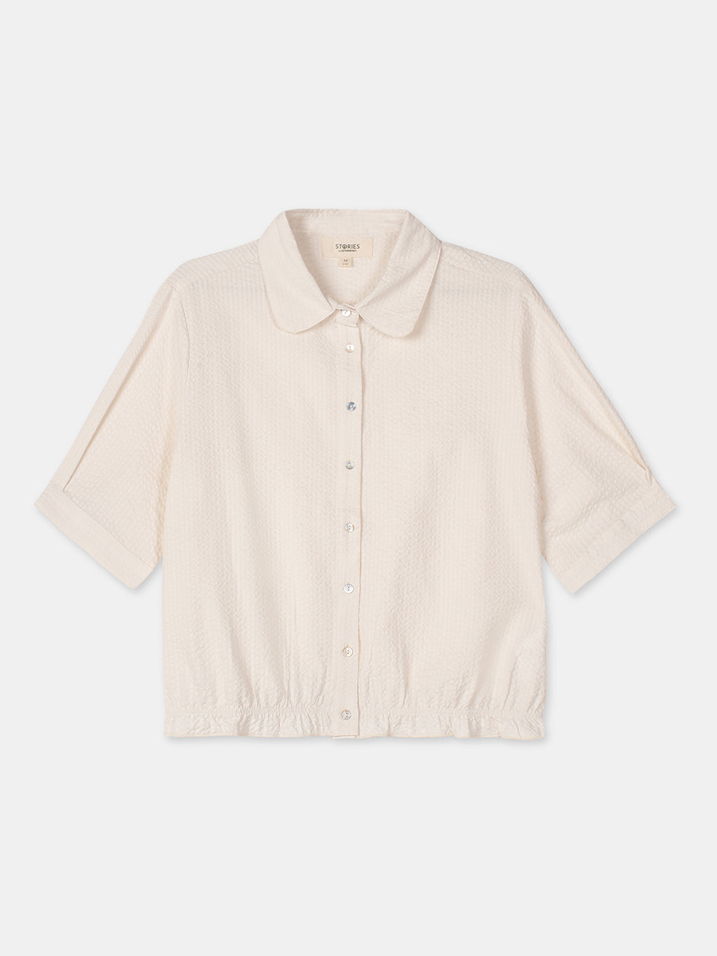 Women's Offwhite 100% Cotton Regular Fit Blouse