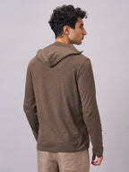 Men's Brown 100% Organic Cotton Regular Fit Tshirt