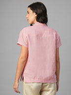 Women's Rose 100% Linen Regular Fit Blouse