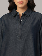 Women's Denim 100% Cotton Boxy Fit Dress