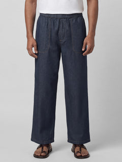 Men’s Cotton Denim Loose Fit Pant Blue
