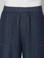Men's Denim Blue 100% Cotton Loose Fit Pant