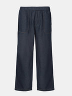 Men's Denim Blue 100% Cotton Loose Fit Pant