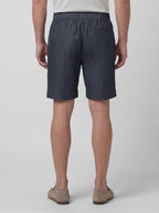 Men's Denim Blue 100% Cotton Regular Fit Shorts