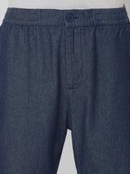 Men's Denim Blue 100% Cotton Regular Fit Shorts