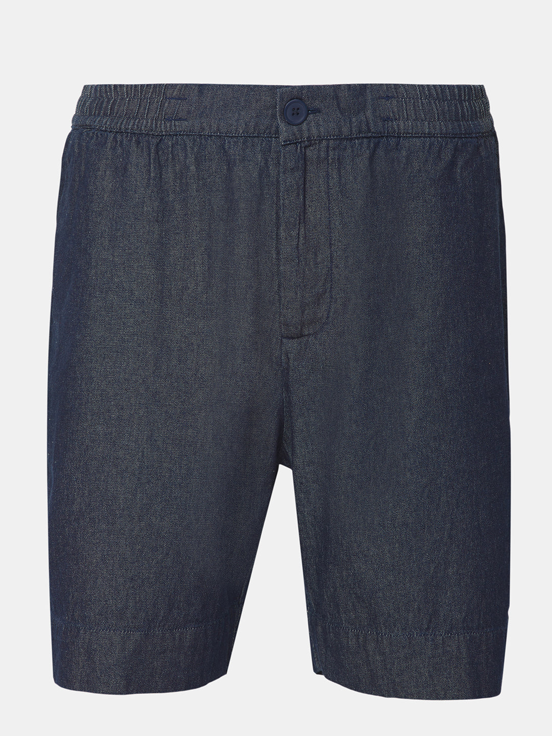 Men's Denim Blue 100% Cotton Regular Fit Shorts