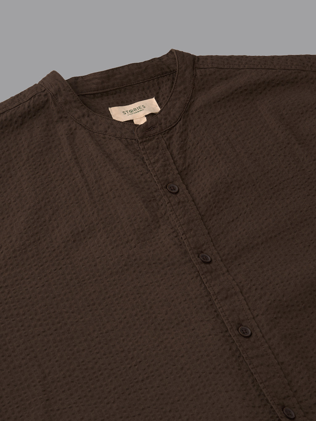 Men's Brown 100% Cotton Regular Fit Kurta Shirt