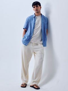 Men’s Linen Viscose Loose Fit Pant Natural