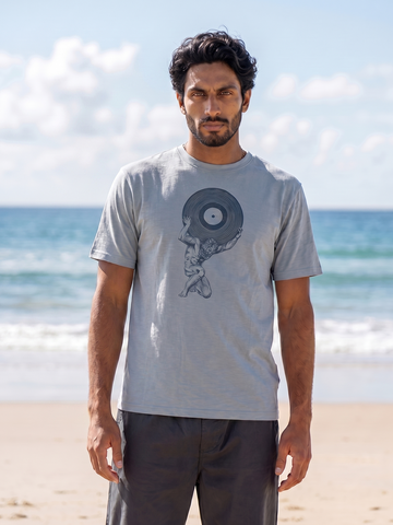 Men's Blue 1 100% Organic Cotton Regular Fit Tshirt