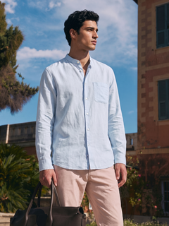 Men's Sky Tencel Linen Regular Fit Shirt