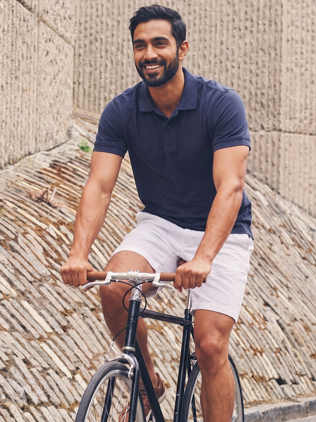 Men's 100% Organic Cotton Regular Fit Tshirt Blue