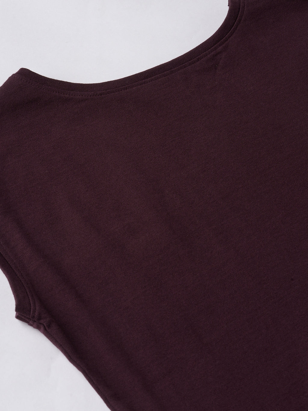 Women's Wine 100% Organic Cotton Regular Fit Knit Dress
