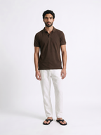 Men's White 100% Linen Regular Fit Pant
