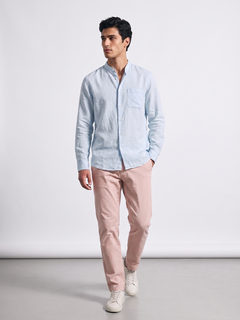 Men's Sky Tencel Linen Regular Fit Shirt