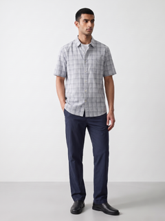 Men's 100% Cotton Regular Fit Shirt Sky