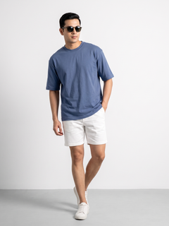 Men's 100% Cotton Relax Fit Tshirt Blue