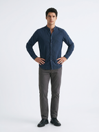 Men's Navy 100% Cotton Regular Fit Shirt