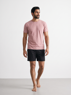 Men's Pink 100% Organic Cotton Regular Fit Tshirt