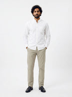 Men's 100% Cotton Regular Fit Regular Collar Shirt White