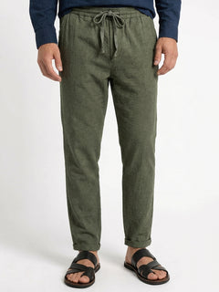 Men’s Cotton Regular Fit Side Pocket Pant Olive