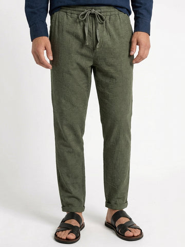 Men’s Cotton Regular Fit Side Pocket Pant Olive