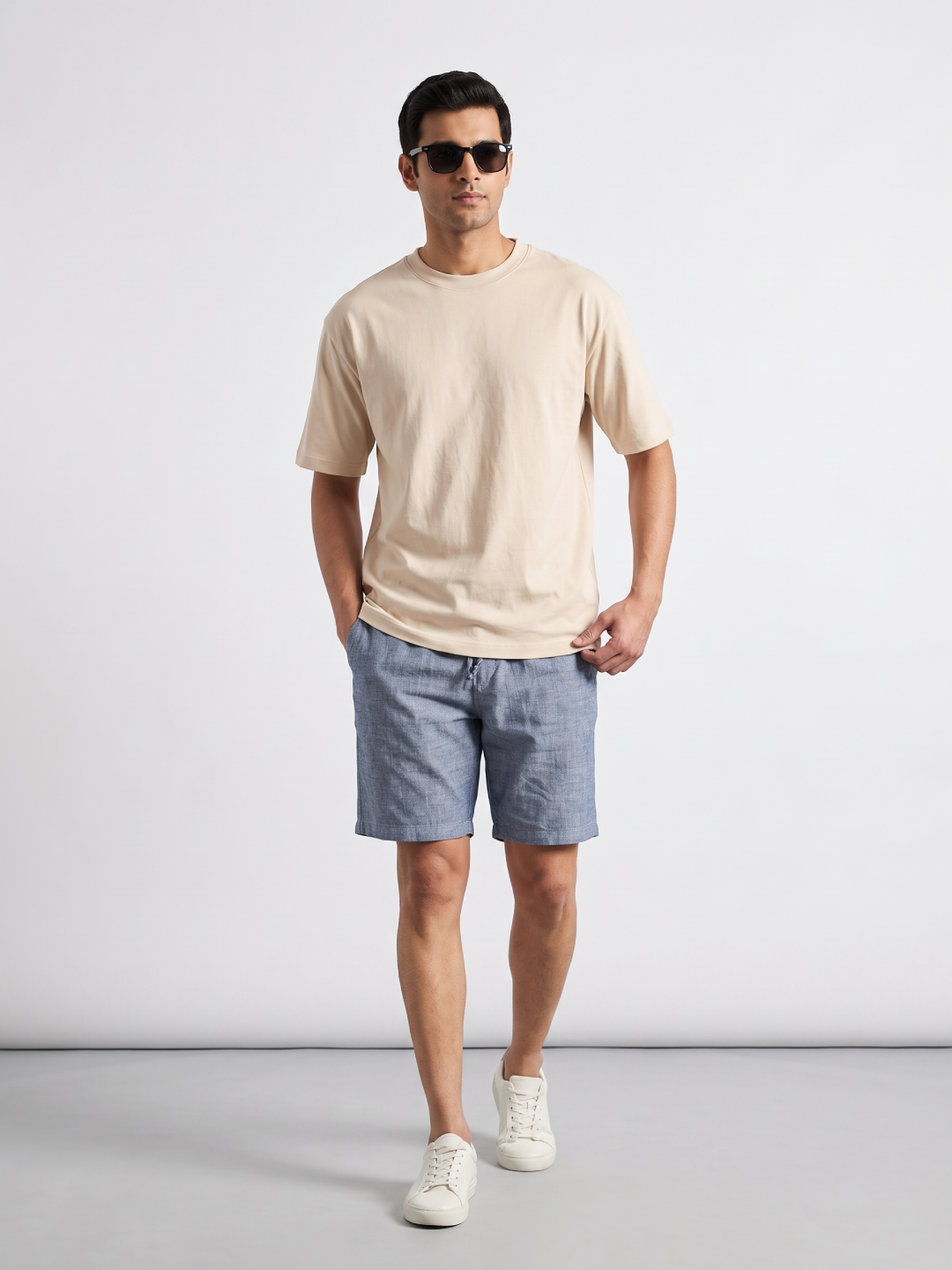 Men's 100% Cotton Relax Fit Tshirt Natural