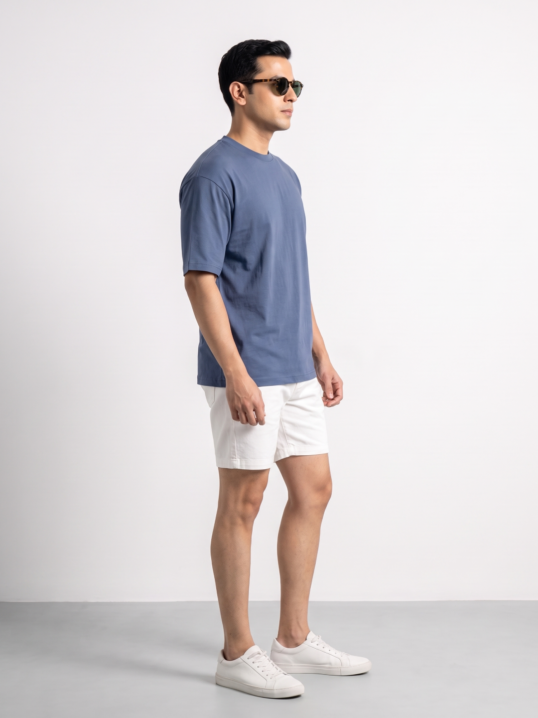Men's 100% Cotton Relax Fit Tshirt Blue