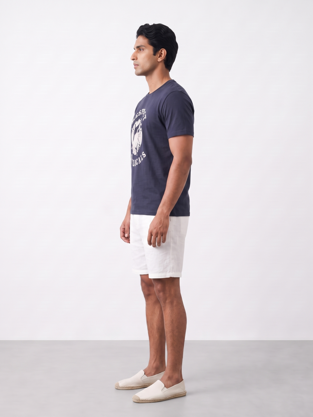 Men's 100% Organic Cotton Regular Fit Tshirt Navy